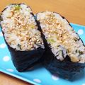 あみスケ's cooksnap of when they made ネギと油揚げのおにぎらず.
