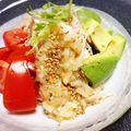 うさぽんぽん♪'s cooksnap of when they made 茹で鶏とトマトとアボカドのサラダ.