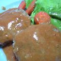 ひでえつ's cooksnap of when they made 簡単！ソースが美味しいハンバーグ.