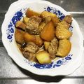 Kumiwin's cooksnap of when they made 豚バラとじゃがいもの煮物.
