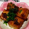 ゆいとママ1222's cooksnap of when they made 美味しい♪厚揚げのもろみ味噌焼き.