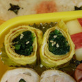 NKTキッチン's cooksnap of when they made お弁当に！ほうれん草の卵巻き♪.