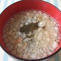 moruchama's cooksnap of when they made とろろ昆布と天かすの即席すーぷ.