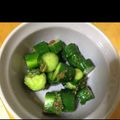tyanncyonn's cooksnap of when they made 簡単美味♪1分で大葉と梅香るキュウリ和え.