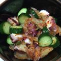 アメリ・プーラン's cooksnap of when they made タコときゅうりのキムチ和え♪.