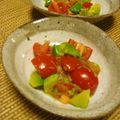 時花菜's cooksnap of when they made 超～簡単☆アボカドのなめたけあえ.