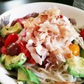 rynbaskets's cooksnap of when they made トマトとアボカドの冷やしうどん.