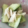 とにーにょ's cooksnap of when they made 柔らかささ身ときゅうりの和え物.