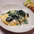 やなつこ's cooksnap of when they made 簡単☆ふわとろホワイトクリームオムライス.