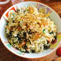 マリネ▽▲'s cooksnap of when they made ☆ごぼうが旨い！シンプルチャーハン☆.