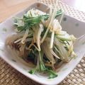 結真は道産子♪'s cooksnap of when they made もやしと水菜＊辛子醤油和え.