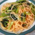 ごりあちゃん's cooksnap of when they made 小松菜のペペロンチーノ.
