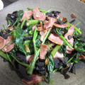 クックTW1J61☆'s cooksnap of when they made 空芯菜ときくらげのにんにく炒め.