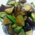 pucyipan's cooksnap of when they made なすとオクラの簡単めんつゆ炒め.
