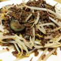 mypxx's cooksnap of when they made そぼろもやし.