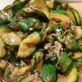 かめのすけとゆみ's cooksnap of when they made ズッキーニとオクラの和風ツナサラダ.