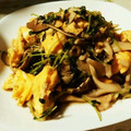 はるたんママ0727's cooksnap of when they made 豆苗と舞茸の卵炒め.