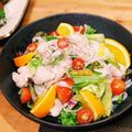 なおみきゃん's cooksnap of when they made 爽やかな彩りで♫豚肉と野菜の塩麹ドレ和え.