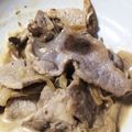 aska00a's cooksnap of when they made 豚肉のポンマヨ炒め♡お弁当にも♪.