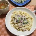 クックWS7JRF☆'s cooksnap of when they made 簡単！アスパラ　しめじの　クリームパスタ.