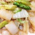 あーりん1173's cooksnap of when they made シンプルが1番！アスパラと白菜の塩炒め.