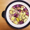 m3miffy's cooksnap of when they made 塩豚でサツマイモご飯.