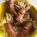 りんでありんす's cooksnap of when they made 髪の生えたソーセー人②♡♡カップル♡♡.