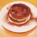 sayumilk's cooksnap of when they made ほろ苦朝食♡簡単ティラミスパンケーキ.