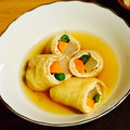冷やしあめ's cooksnap of when they made 作り置きおかず「うす揚げの野菜巻き煮」.