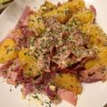 eiches's cooksnap of when they made インカのめざめと塩玉ねぎジャーマンポテト.