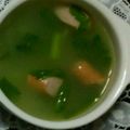 ma___111's cooksnap of when they made ✿セロリとウインナーのスープ✿.