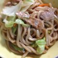 にゃんこりんご's cooksnap of when they made 簡単屋台の味！焼きうどんソース味.