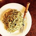 m;cream's cooksnap of when they made しそとピーナツで!!　ジェノベーゼソース.