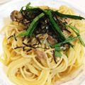 akappi2015's cooksnap of when they made きのことベーコンの♪ペペロン和風パスタ.
