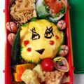 クック6S0IA8☆'s cooksnap of when they made ふなっしーのおにぎり弁当♪.