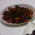 クックQLO7M4☆'s cooksnap of when they made ご飯進む♥️牛コマと夏野菜オイスター炒め.