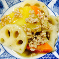 アダム王子♡'s cooksnap of when they made 簡単！根菜と　じゃが芋　挽き肉の　和風煮.