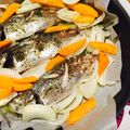 moimoi555's cooksnap of when they made にんにくとオリーブオイル♪鯵の香草焼き.