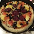 _alala_'s cooksnap of when they made なす　トマ　ソーセージ　ピッツァ♪.