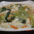 Furio君's cooksnap of when they made 青梗菜と海老のフワフワ豆腐あんかけ.