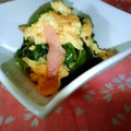 watyami's cooksnap of when they made ふわふわ卵とほうれん草炒め☆.