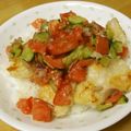 ぽりぽり拓庵's cooksnap of when they made 鶏胸肉のトマトソースチーズライス.