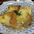 夢みるカエル's cooksnap of when they made オニオングラタンスープ.