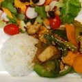 Lake☆Erie's cooksnap of when they made 鶏肉の野菜炒め❤ピリ辛フルーティーソース.