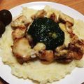 marr_cham's cooksnap of when they made うまうま♪鶏のバジルチーズ焼き.