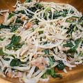 明日歩's cooksnap of when they made ホウレン草もやしで＊たらこしらす和え.