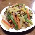 クックJ2DDIB☆'s cooksnap of when they made 豚肉とじゃがいものきんぴら煮.