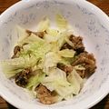 tokotan118's cooksnap of when they made キャベツと牛のすじ肉の塩炒め.