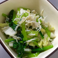 ｱｯﾌﾟﾙｸｯｷｰ's cooksnap of when they made 白菜と小松菜のしらす和え.