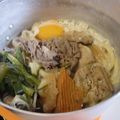 かす”お's cooksnap of when they made すき焼きうどん！.